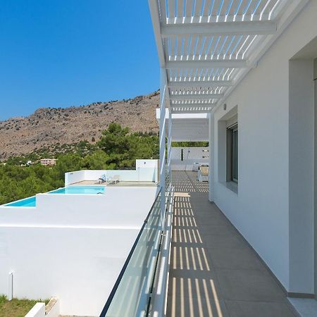 Villa Allegra with pool in Pefkos, Lindos area Pefki Exterior foto